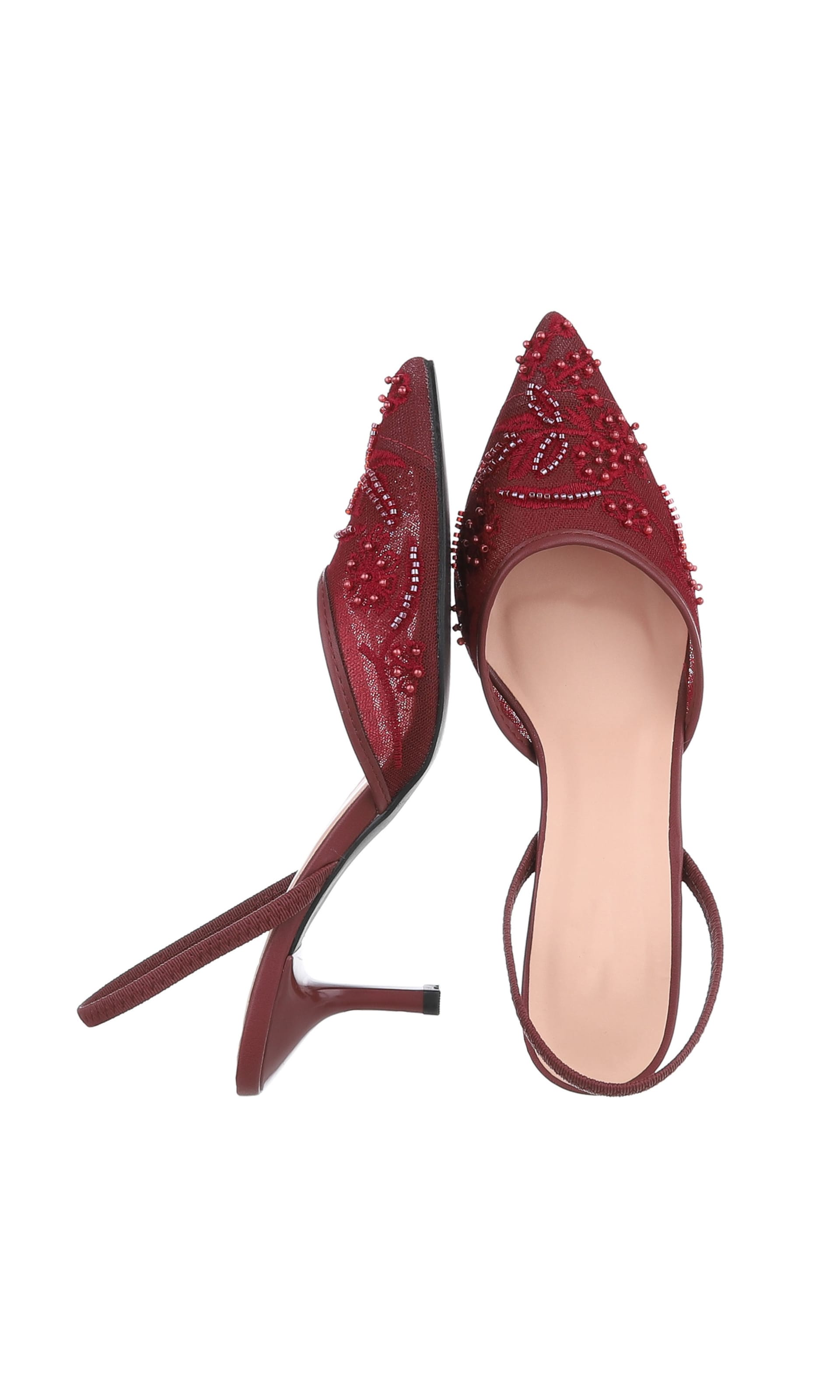 Ital-Design Slingback Pumps in Red