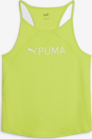 Sport top de la PUMA pe verde: față