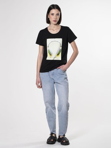 Influencer T-shirt in Schwarz