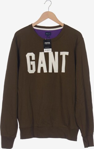 GANT Sweatshirt & Zip-Up Hoodie in XXL in Green: front