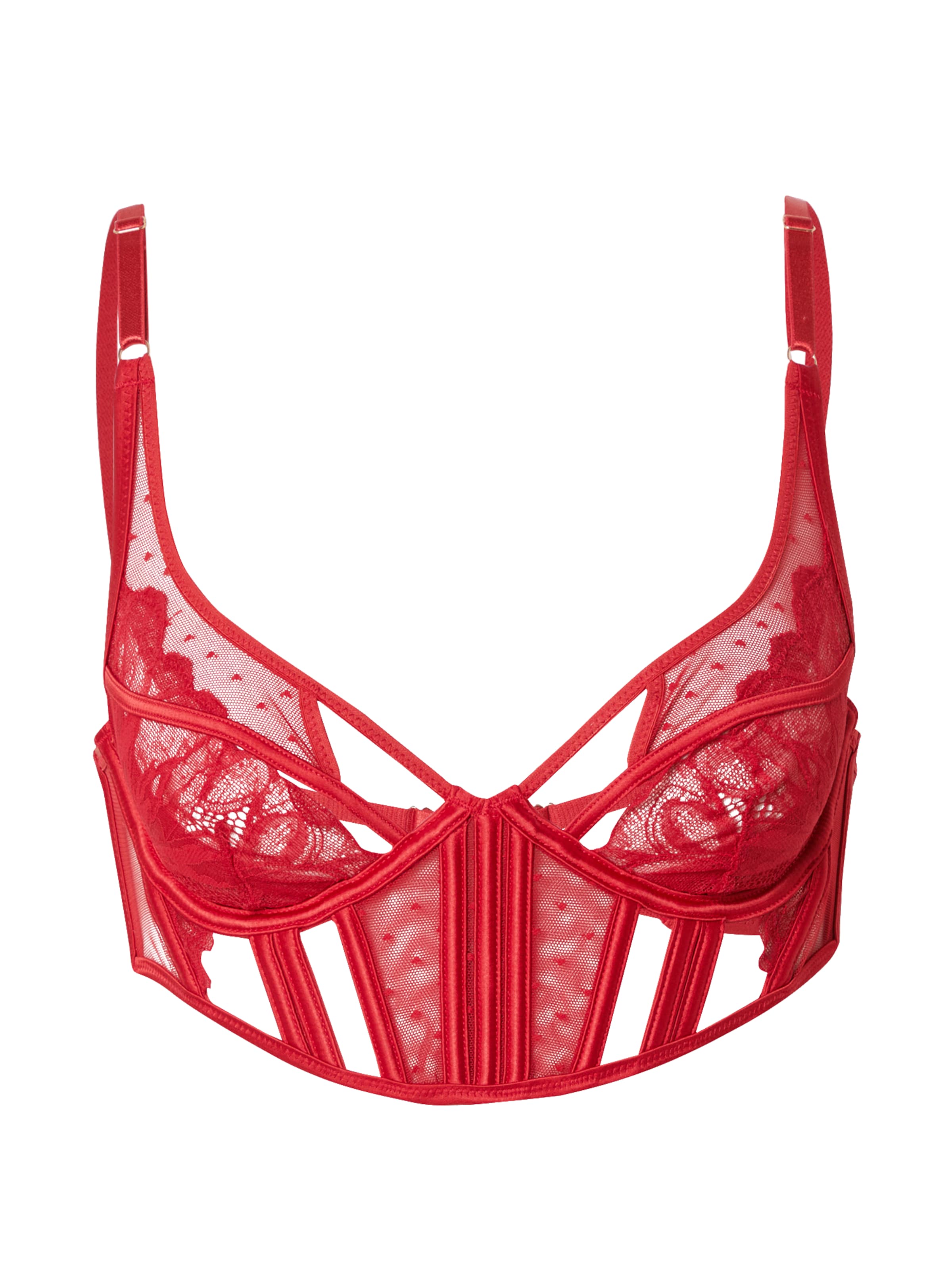 HunkemöllerBustier Grudnjak 'Billie' - crvena boja: prednji dio