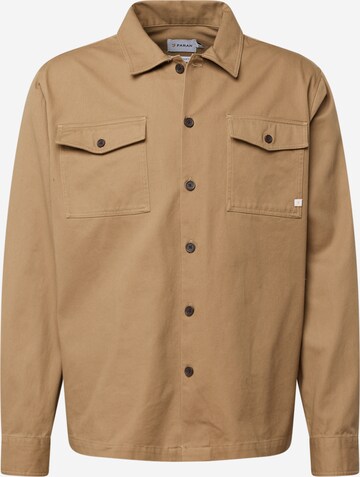 FARAH Regular Fit Skjorte 'PETERS' i beige: forside