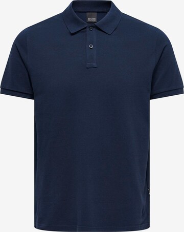 Only & Sons Poloshirt 'TRAY' in Blau: predná strana