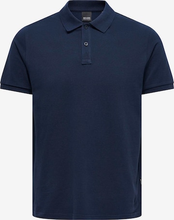 Only & Sons Poloshirt 'TRAY' in Blau: predná strana