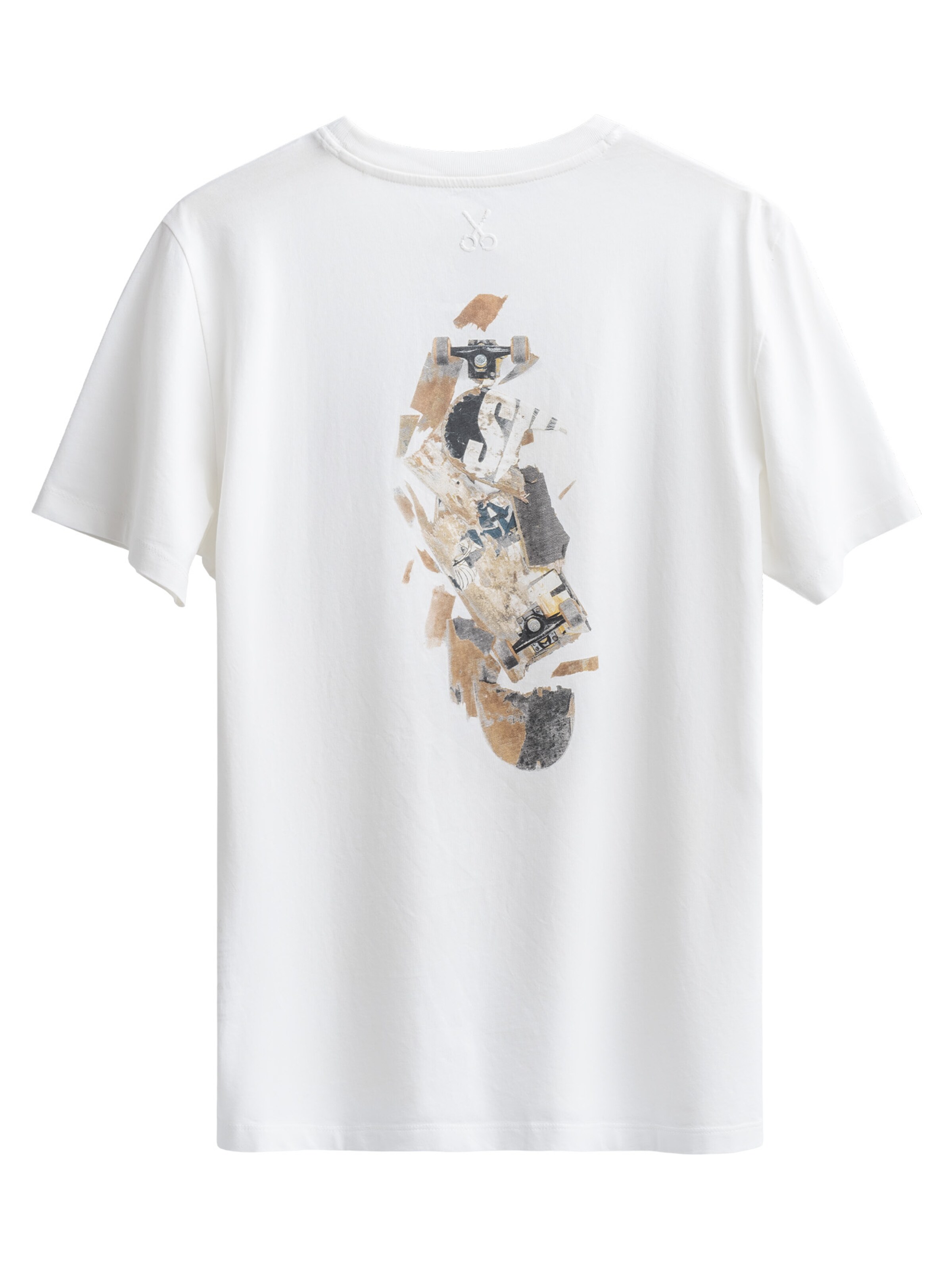 T-Shirt 'Escape Flip' Kaft en blanc