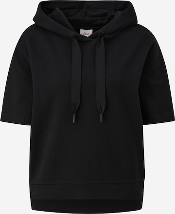 s.Oliver Sweatshirt in Schwarz: predná strana