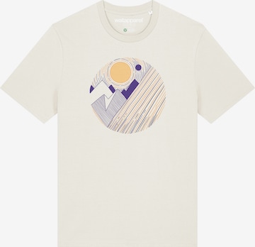 T-Shirt 'Geometric Landscape 3' Watapparel en beige : devant