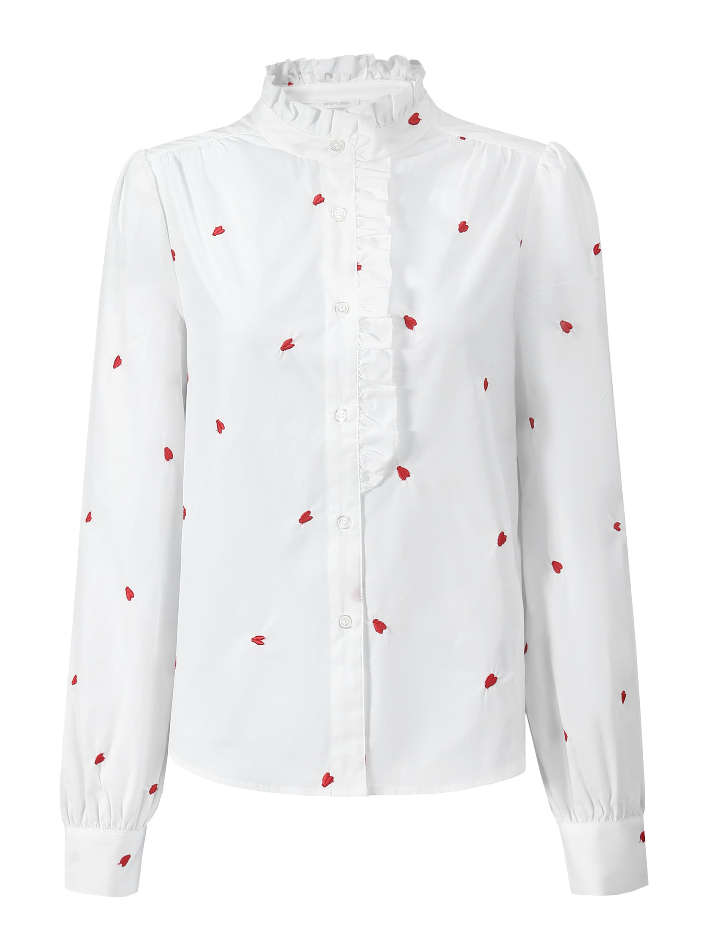 SASSYCLASSY Blouse in White: front