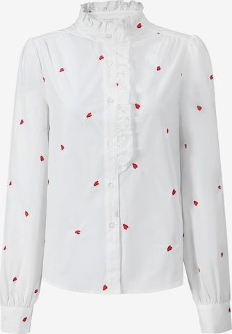 SASSYCLASSY Bluse in Weiß: Vorderseite