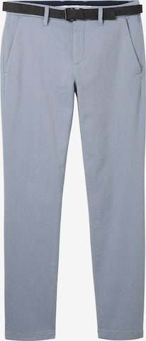 Coupe slim Pantalon chino TOM TAILOR en bleu : devant