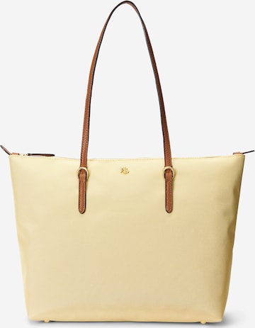 Lauren Ralph Lauren - Mala de ombro 'KEATON' em amarelo: frente