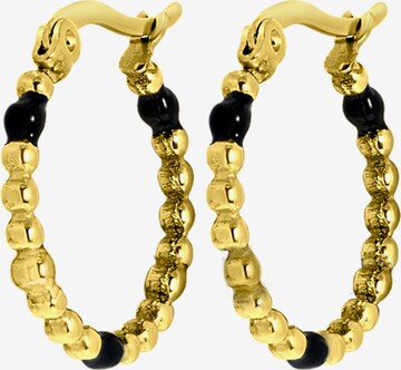 Lucardi Earrings 'Selene ' in Gold: front