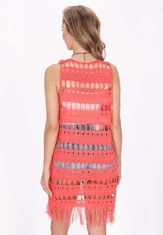 IZIA Knitted vest in Orange