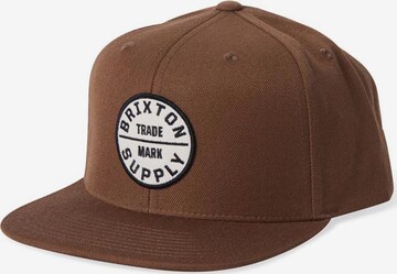 Casquette 'OATH III' Brixton en marron : devant