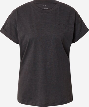 mazine Shirt 'Carlin Boyfriend' in Black: front