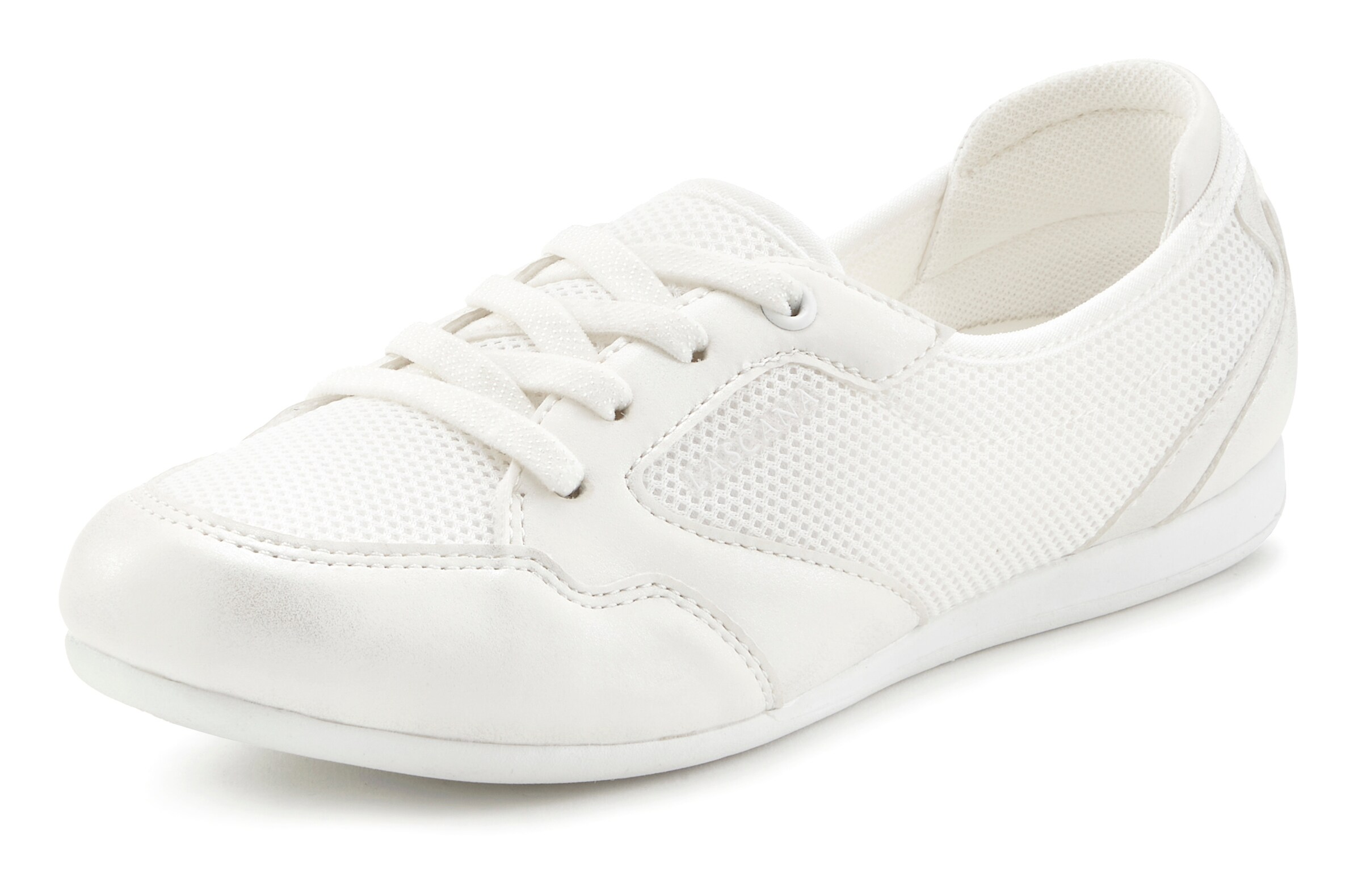 Baskets basses LASCANA en blanc : devant