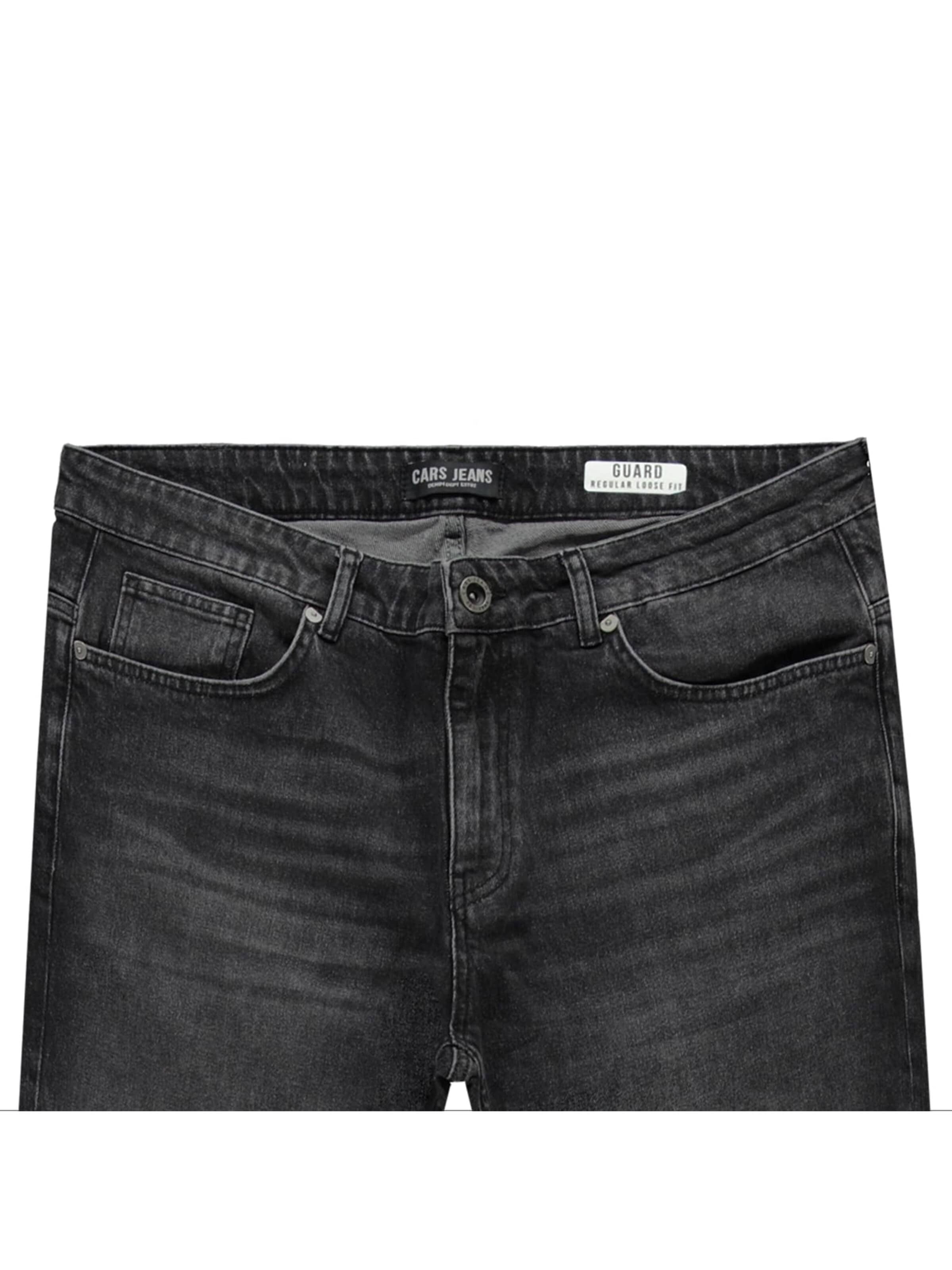 CARS Baggy Jeans 'Guard' in Zwart: voorkant