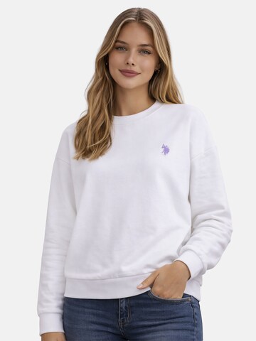U.S. POLO ASSN. Sweatshirt in Weiß: Vorderseite