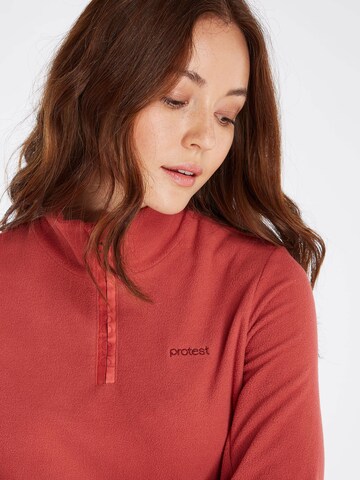 PROTEST Athletic Sweatshirt 'MUTEZ' in Red