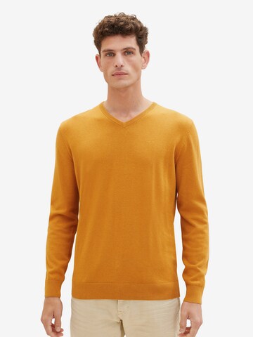 TOM TAILOR Regular Fit Pullover in Orange