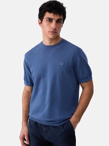 Liu Jo T-shirt 'LIU JO UOMO MAGLIA SHORTCREPE Maglieria' i blå: framsida