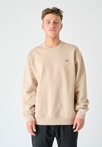 Cleptomanicx Sweatshirt 'Ligull Boxy' in Beige: predná strana