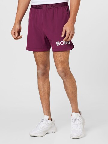 BJÖRN BORG Regular Sportshorts in Lila: predná strana