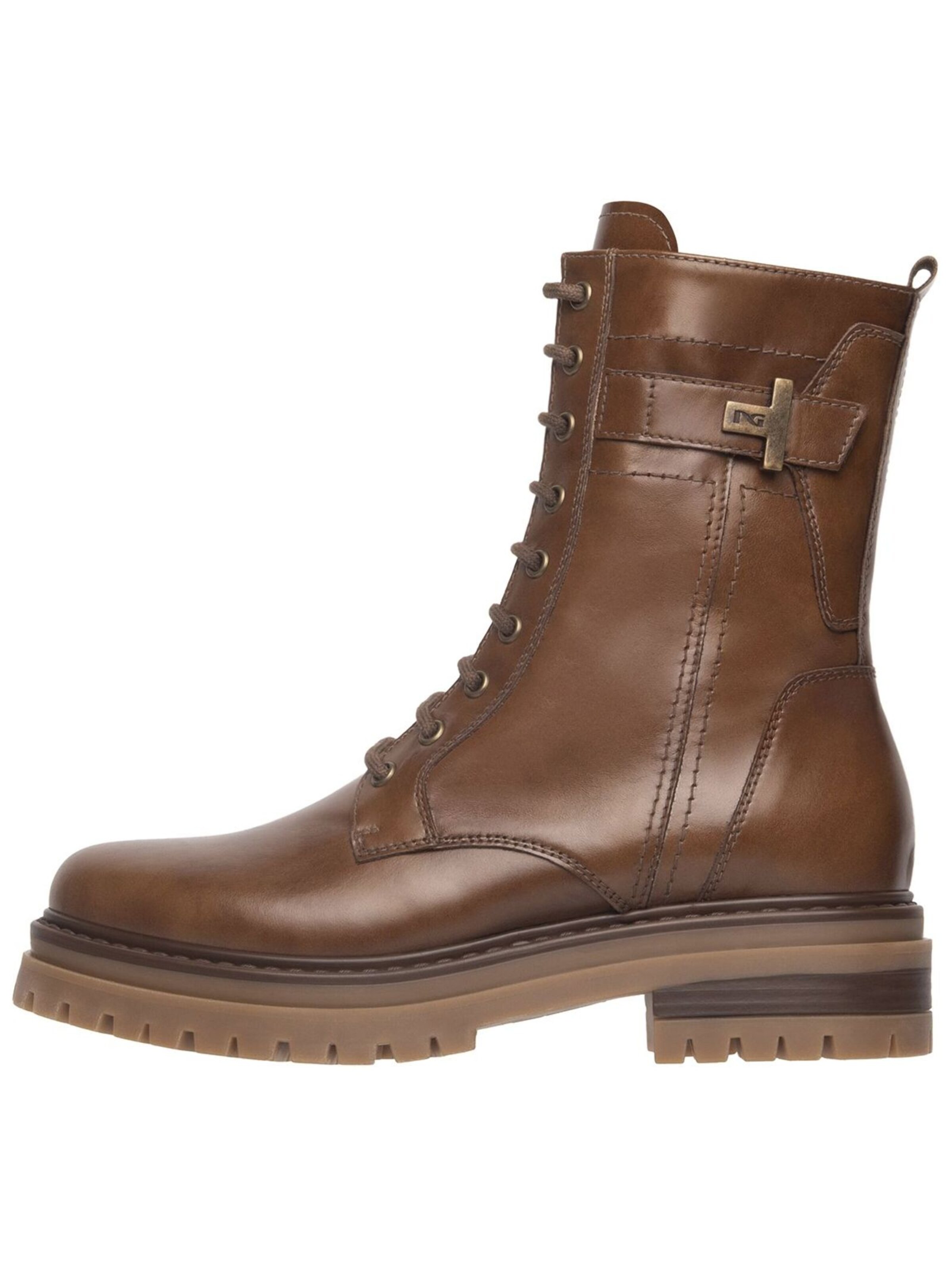 Stivaletto stringato di Nero Giardini in marrone