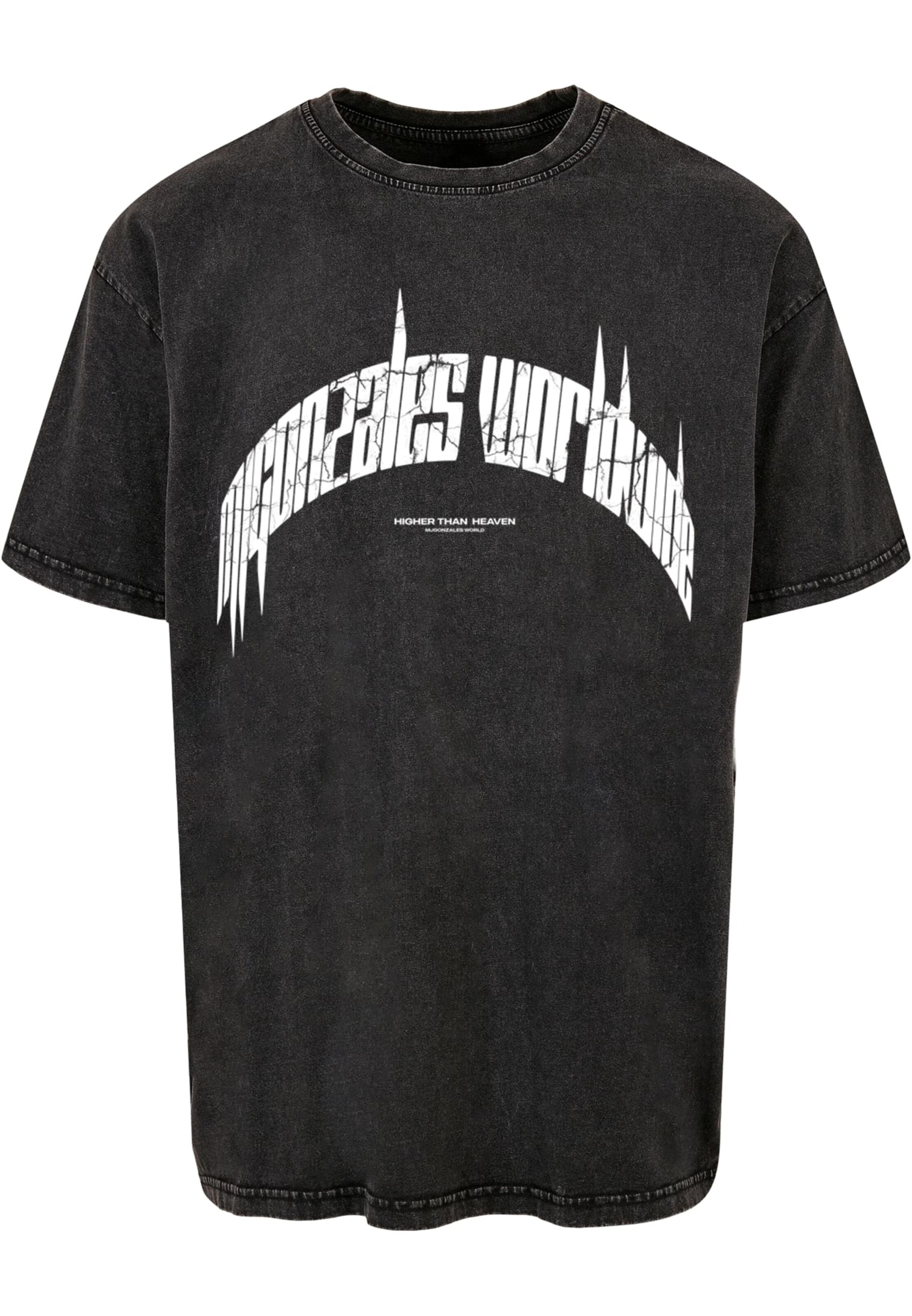 Maglietta 'Higher Than Heaven' di MJ Gonzales in nero: frontale