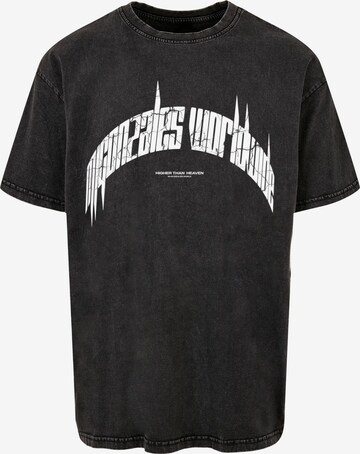 MJ Gonzales T-Shirt 'Higher Than Heaven' in Schwarz: predná strana