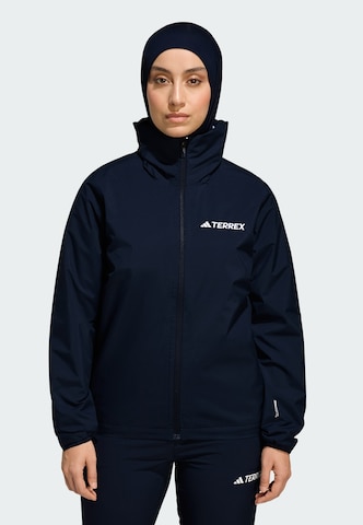 ADIDAS TERREX Outdoor jacket 'Essentials' in Blue: front