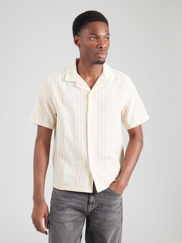 Abercrombie & Fitch - Ajuste regular Camisa en beige: frente