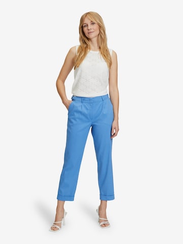 Betty & Co Loose fit Pleat-Front Pants in Blue