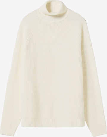 Bershka Sweater in White: front