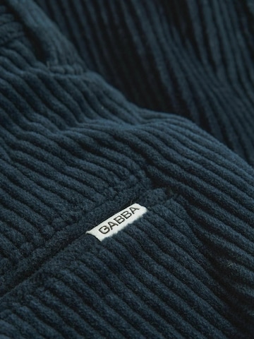 GABBA regular Bukser med lægfolder 'Firenze' i blå