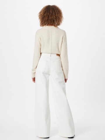 Wide leg Jeans 'Kersee' di TOMORROW in beige