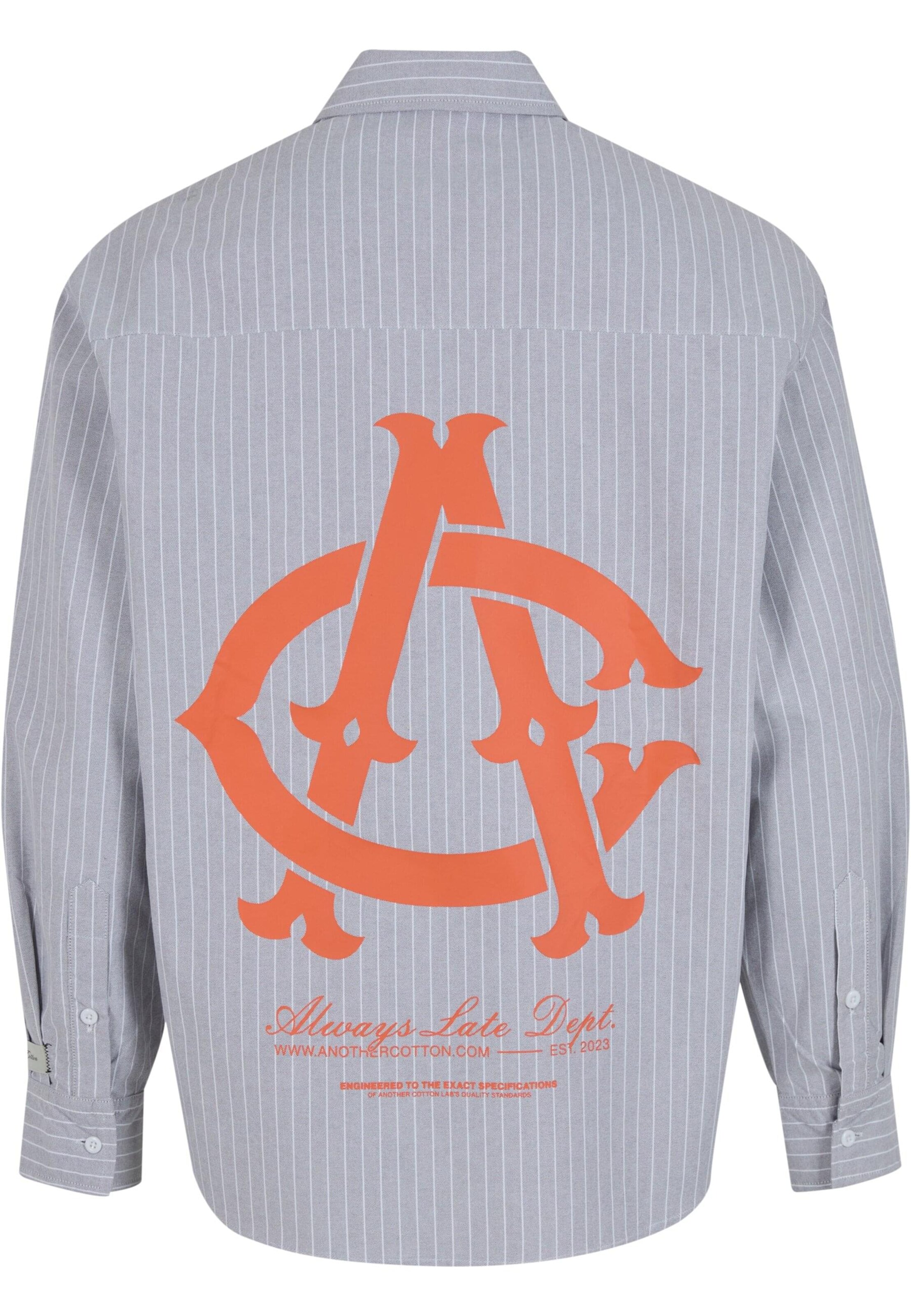 Another Cotton Lab Comfort fit Koszula 'Yankees' w kolorze szary