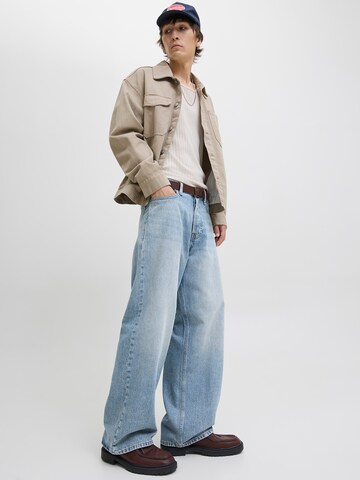 Wide Leg Jean 'JJIDAVE JJCOOPER' JACK & JONES en bleu