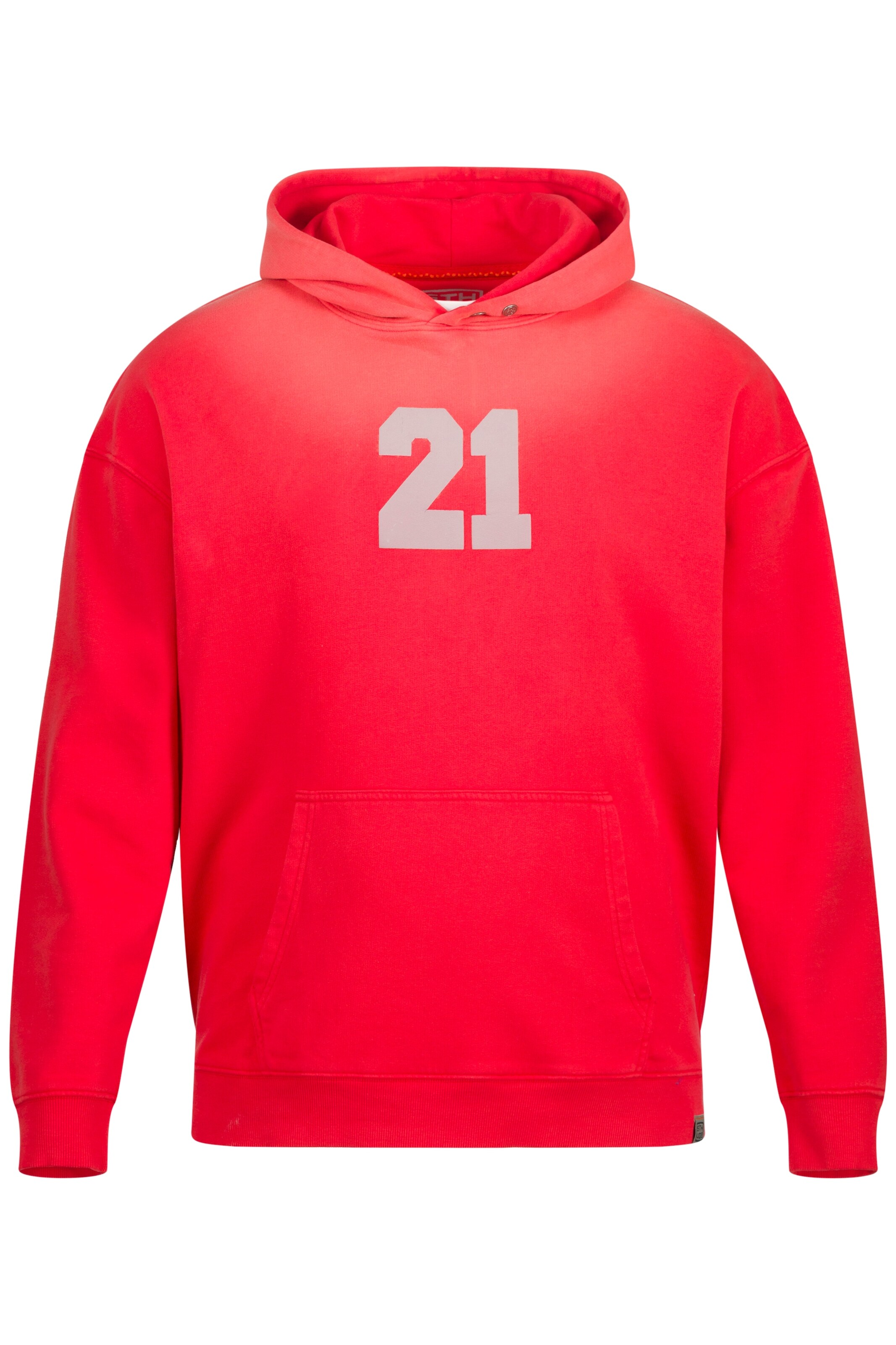 STHUGE Sweatvest in Rood: voorkant