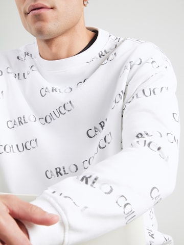 Sweat-shirt Carlo Colucci en blanc