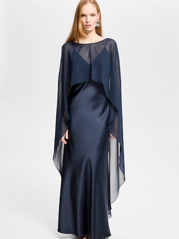Rochie de seară de la SWING pe albastru: față