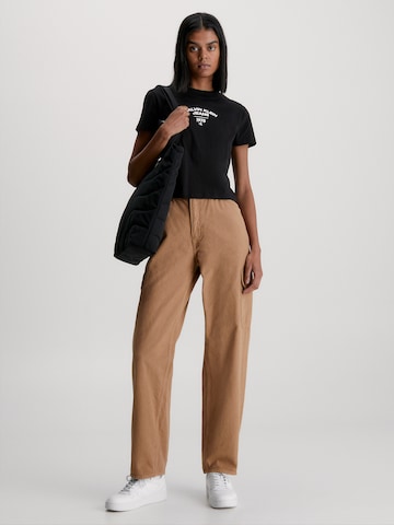 Calvin Klein Jeans - Loosefit Pantalón vaquero cargo en marrón