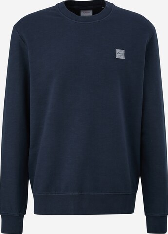 Sweat-shirt s.Oliver en bleu : devant