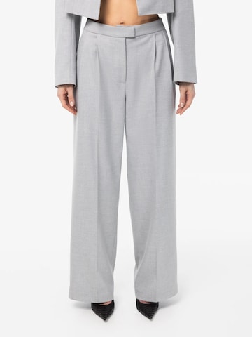 mandragora Wide Leg Hose 'Theo'‌‌‌‌‌‌‌‌‌ in Grau: Vorderseite