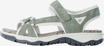 Sandales de randonnée Rieker en vert