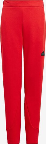 ADIDAS PERFORMANCE Regular Workout Pants 'Z.N.E.' in Red: front