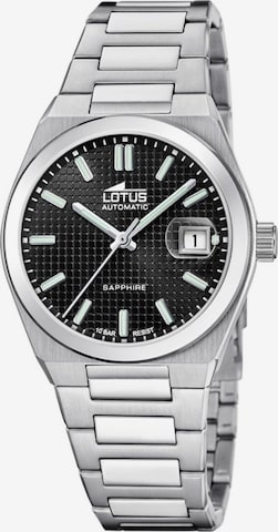 Lotus Analoog horloge in Zwart: voorkant