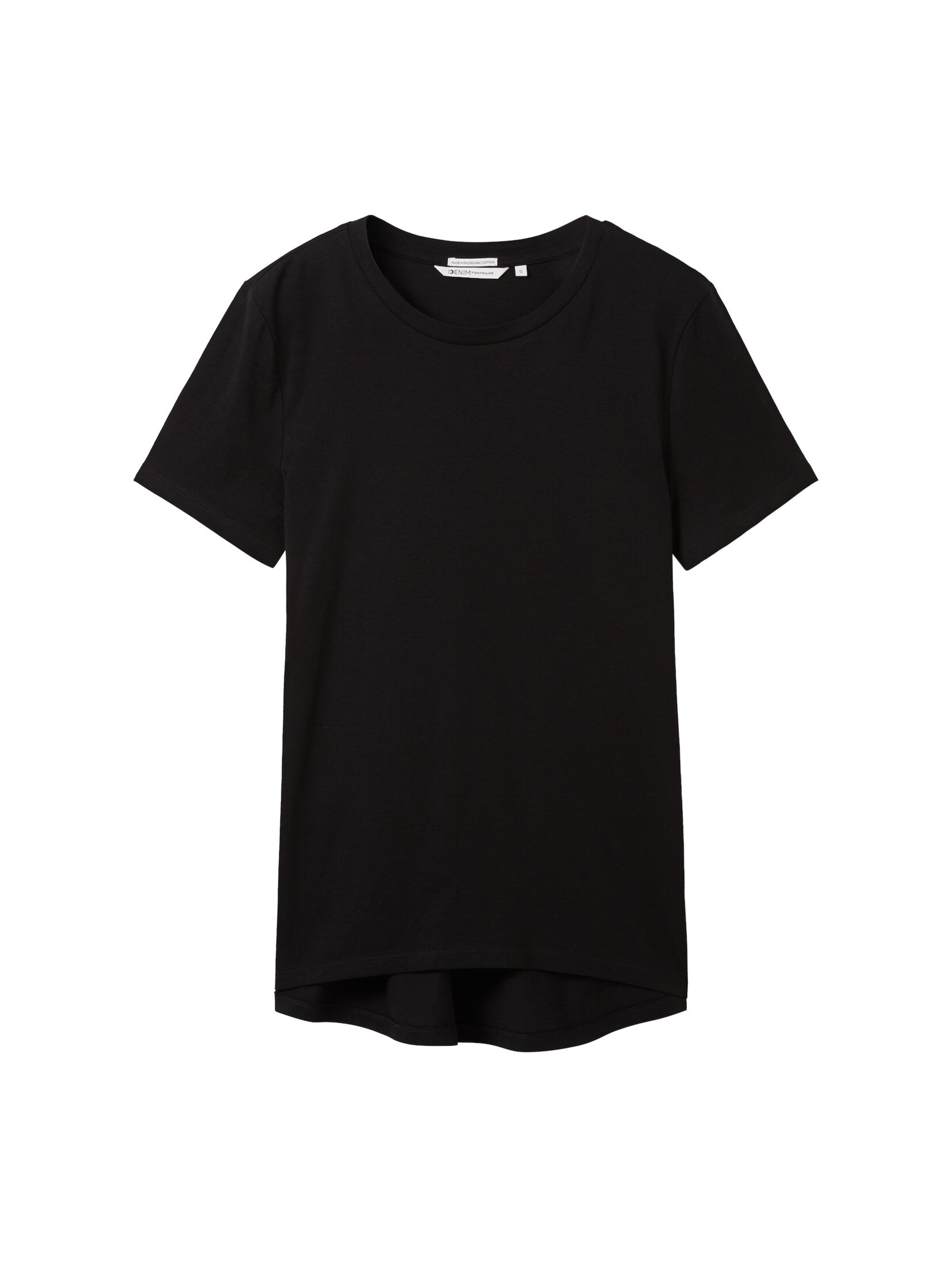 TOM TAILOR DENIM Shirt in Zwart: voorkant