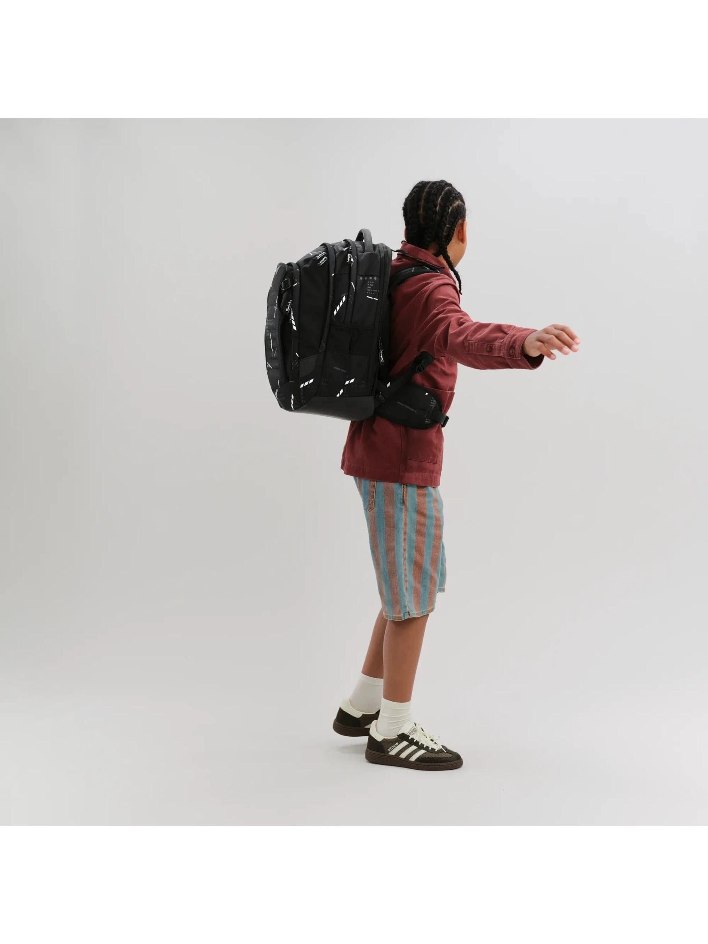 Satch Backpack 'Schulrucksack match plus' in Grey
