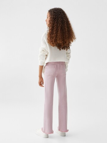 MANGO KIDS Flared Jeans 'ONA' i lilla